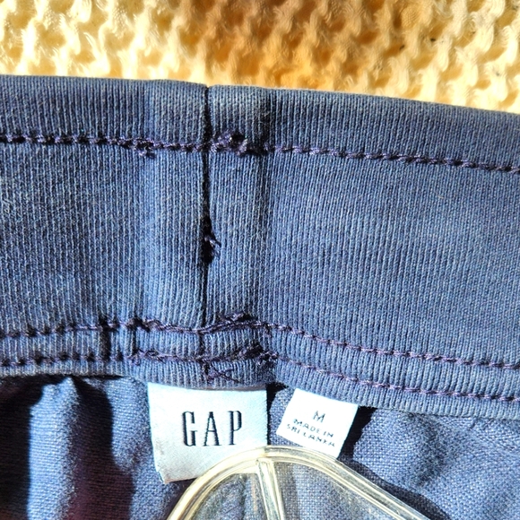 Gap Linen Washwell Joggers Navy Blue Size Medium - Picture 4 of 6